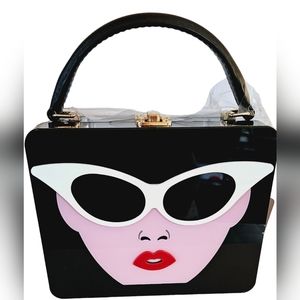 Girly Small Black Purse.